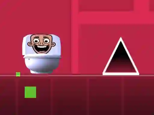 Гульня Geometry Dash Skibidi Toilet онлайн