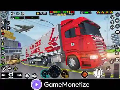 Гульня Crazy car transport truck онлайн