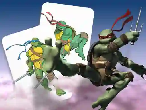 Гульня Ninja Turtles Memory card Match онлайн