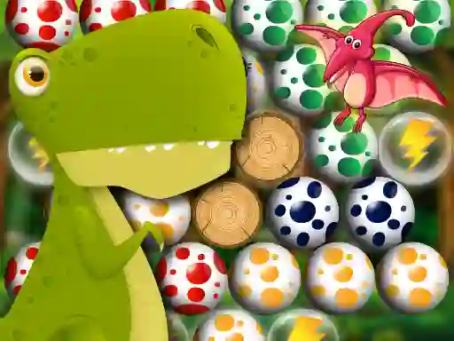 Гульня Egg Shooter: Bubble Dinosaur онлайн
