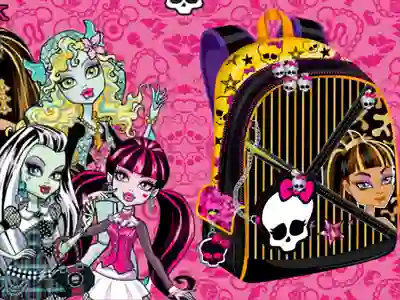 Гульня Monster High Backpack Design онлайн