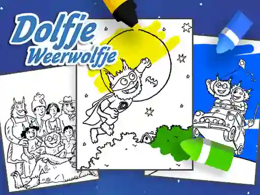 Гульня Coloring Alfie The Werewolf онлайн