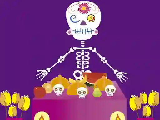 Гульня Skeleton party hidden онлайн