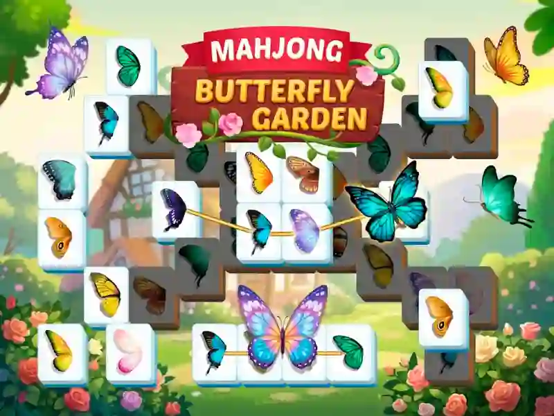 Гульня Mahjong Butterfly Garden онлайн