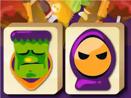 Гульня Mahjong Halloween онлайн