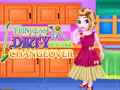 Гульня Princess Dirty Home Changeover онлайн
