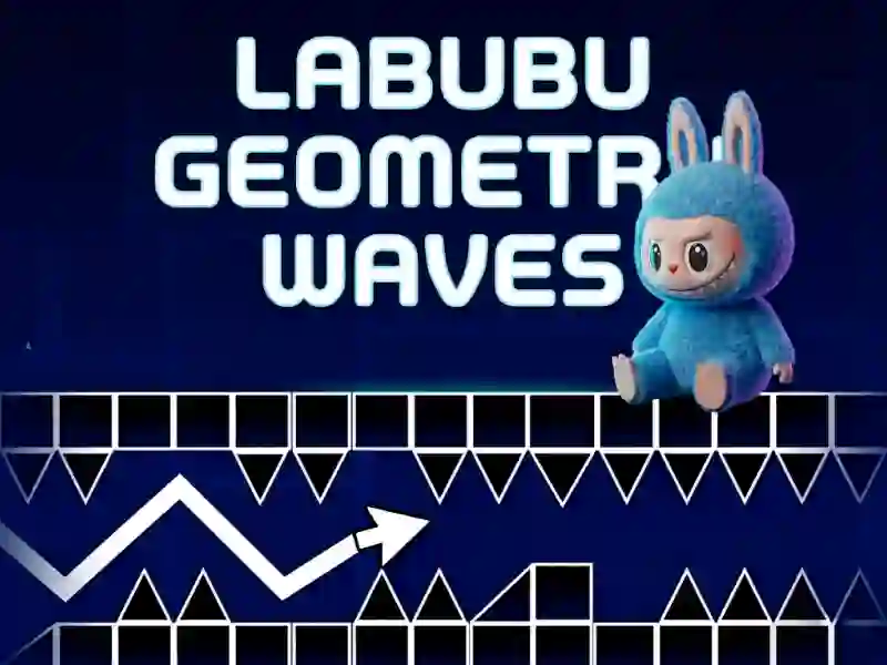 Гульня Labubu Geometry Waves онлайн
