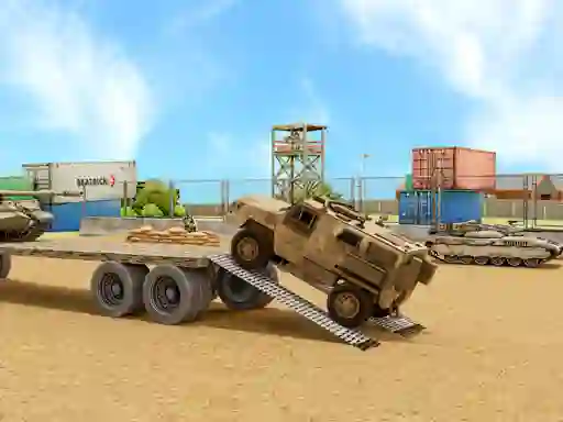 Гульня Us Army Car Games Truck Driving онлайн