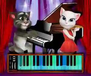 Гульня Talking Tom Piano Time онлайн
