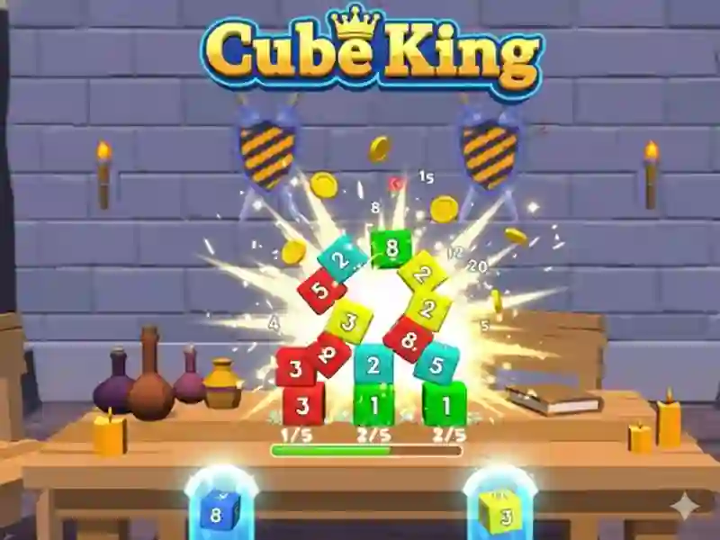 Гульня Cubes King онлайн