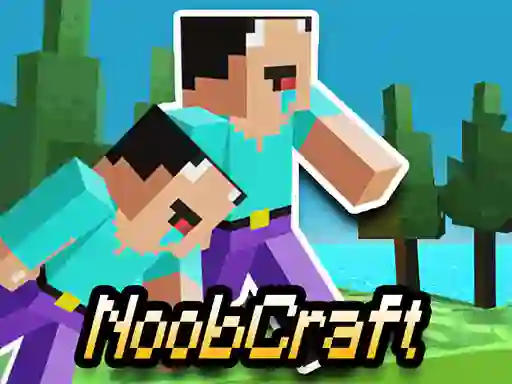 Гульня Parkour Craft Noob Steve 2 онлайн