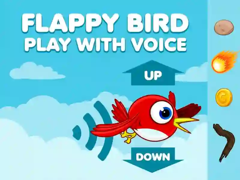Гульня Flappy Bird Play with Voice онлайн