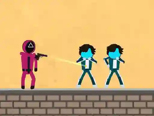 Гульня Squid Game 2D Shooting онлайн