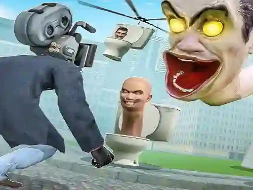 Гульня Skibidi Toilet TopDown Survival онлайн
