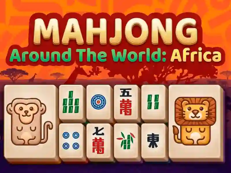 Гульня Mahjong Around The World Africa онлайн