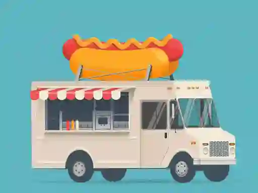 Гульня Food Trucks Jigsaw онлайн