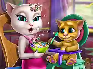 Гульня Angela Toddler Feed онлайн