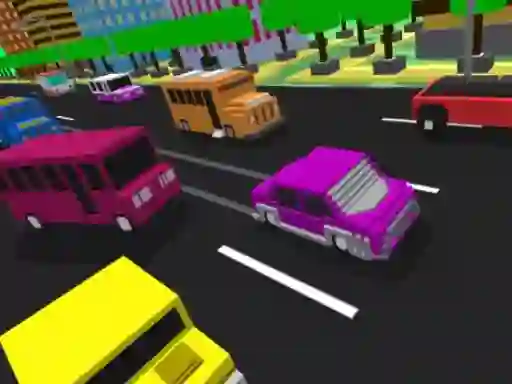 Гульня Blocky Highway Racing онлайн