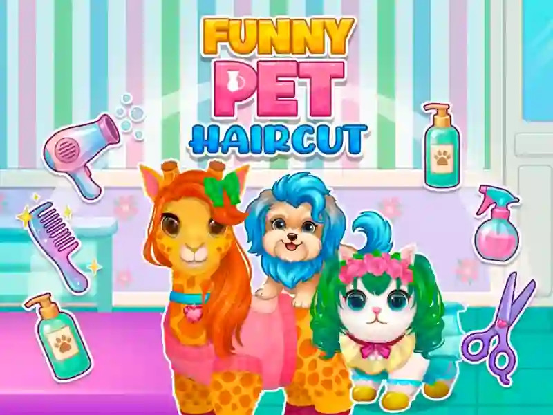 Гульня Funny Pet Haircut онлайн