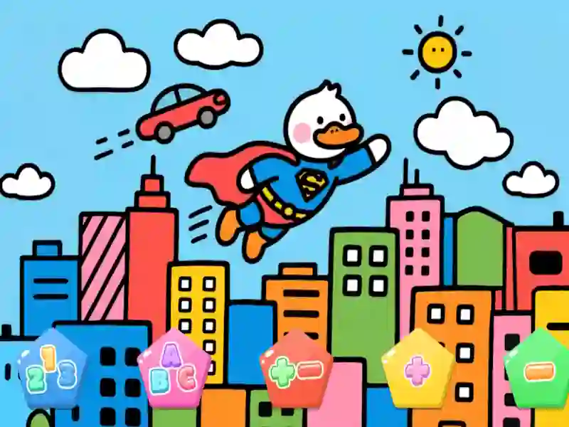Гульня Color By Code Super Duck онлайн