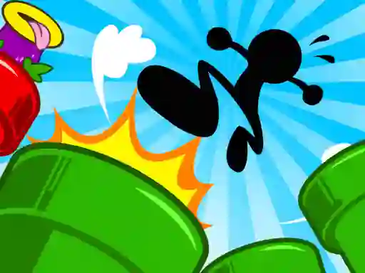 Гульня Stickman Bouncing онлайн