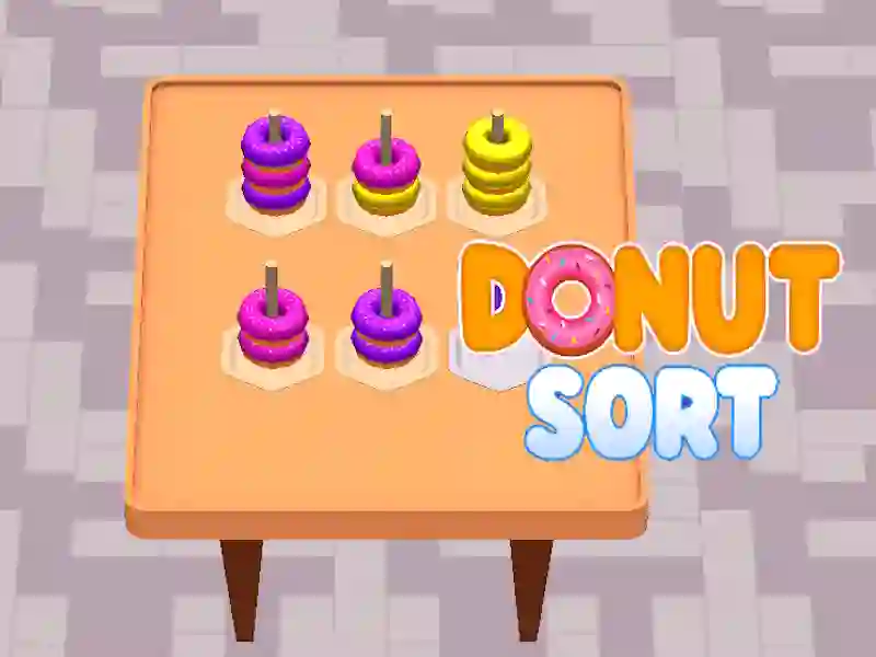 Гульня Donut Sort онлайн