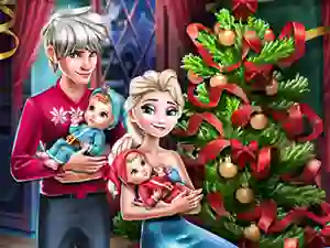 Гульня Elsa Family Christmas онлайн