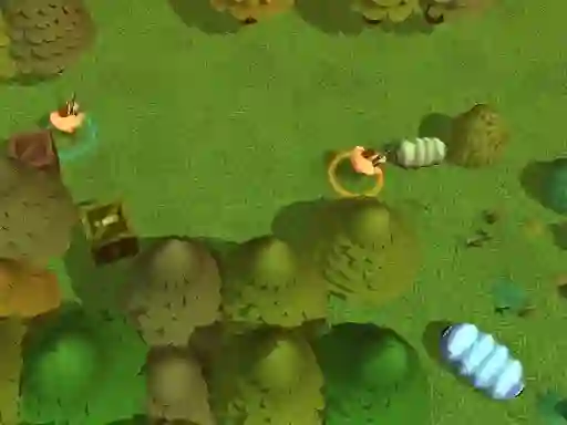 Гульня Worms Combat Coop онлайн