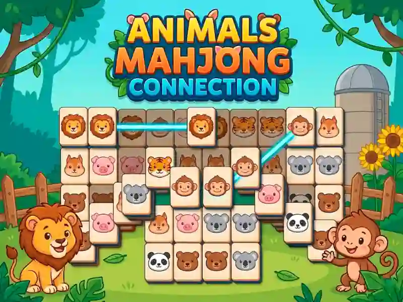 Гульня Animals Mahjong Connection онлайн