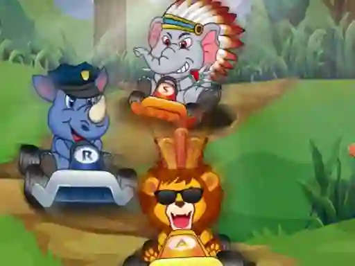 Гульня Animal Buggy Racing онлайн