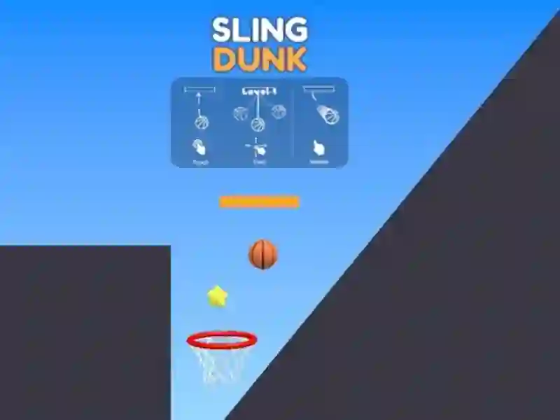 Гульня Sling Dunk онлайн