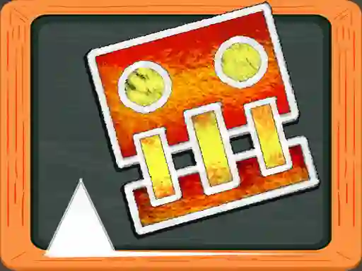 Гульня Geometry Dash Blackboard онлайн