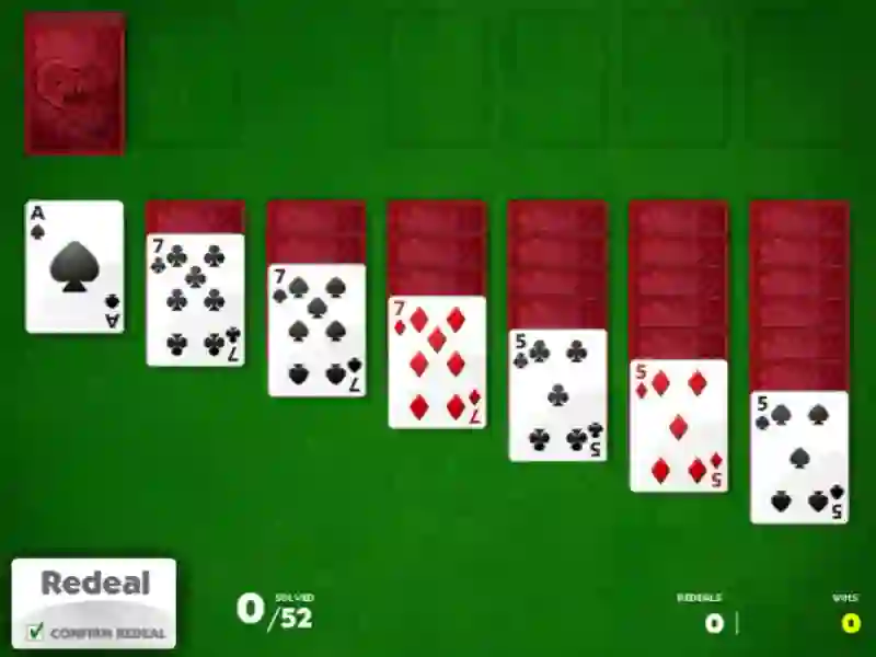 Гульня Solitaire онлайн
