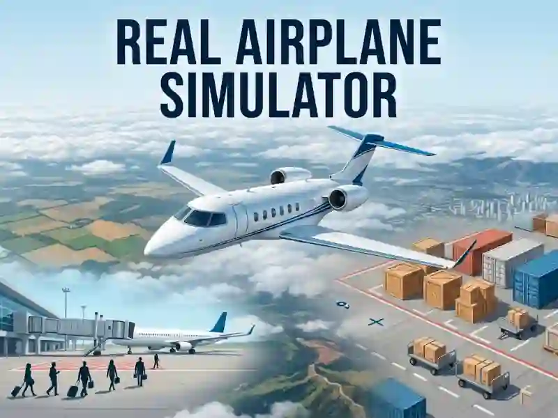 Гульня Real Airplane Simulator онлайн