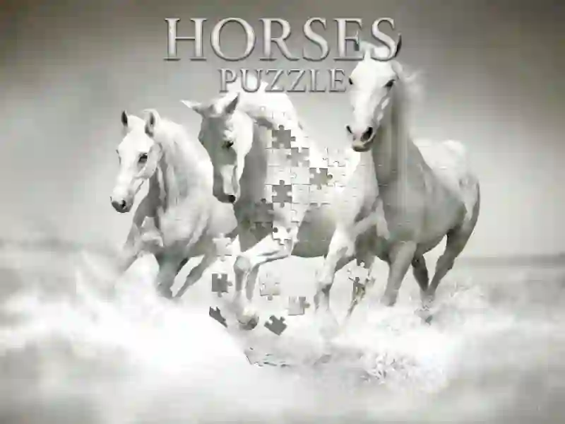 Гульня Horses Puzzle онлайн