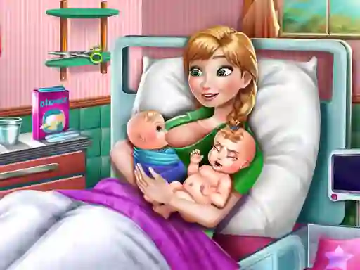Гульня Ice Princess Twins Birth онлайн