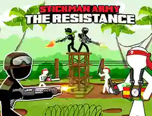 Гульня Stickman Army: The Resistance онлайн