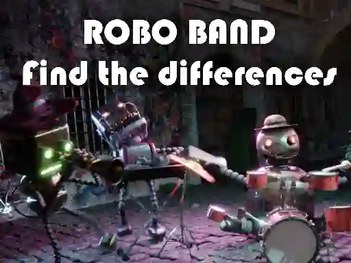 Гульня Robot Band - Find the Differences онлайн