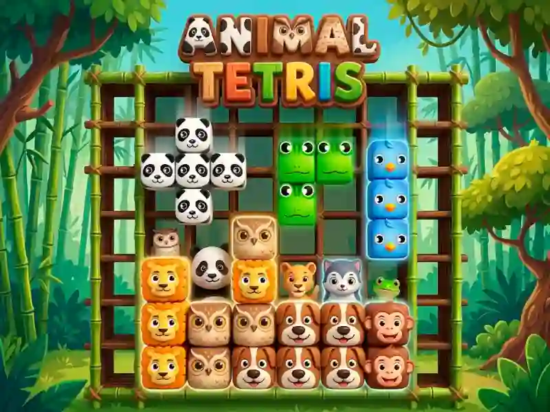 Гульня Animal Tetris онлайн