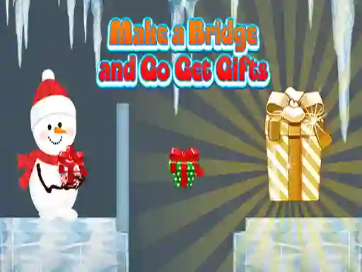 Гульня Make a Bridge and Go Get Gifts онлайн