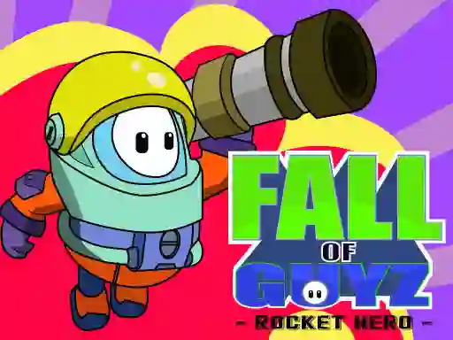 Гульня Fall Guys Rocket Hero онлайн