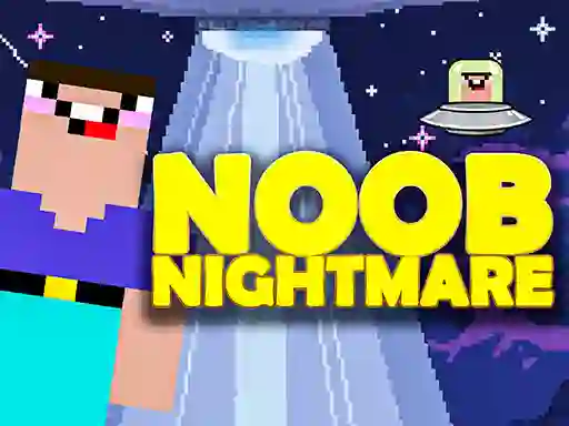 Гульня Noob Nightmare Arcade онлайн
