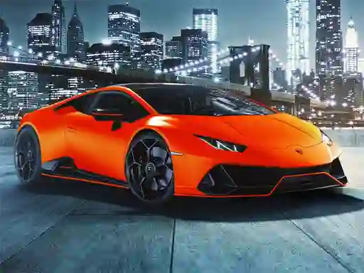 Гульня Lamborghini Huracan Evo Puzzle онлайн