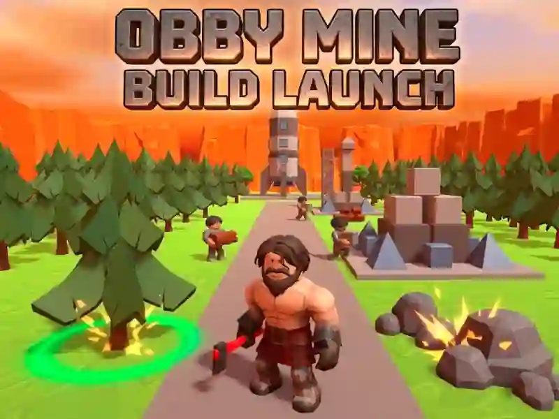Гульня Obby Mine Build Launch онлайн