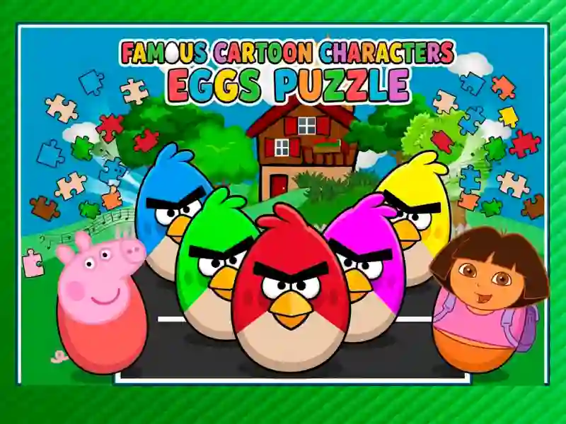 Гульня Famous Cartoon Characters Eggs онлайн