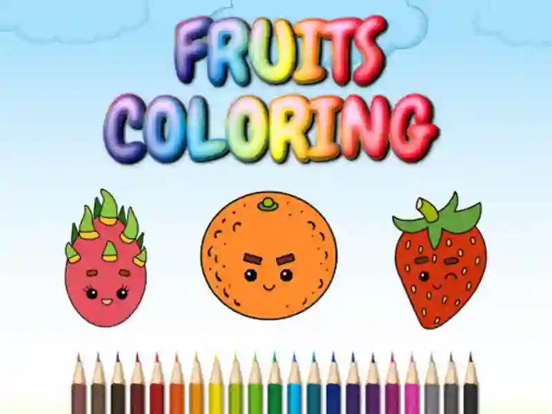 Гульня FRUITS COLORING онлайн