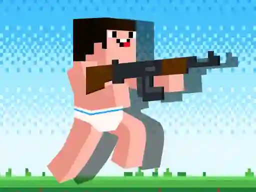 Гульня Noob Rush vs Pro Monsters онлайн