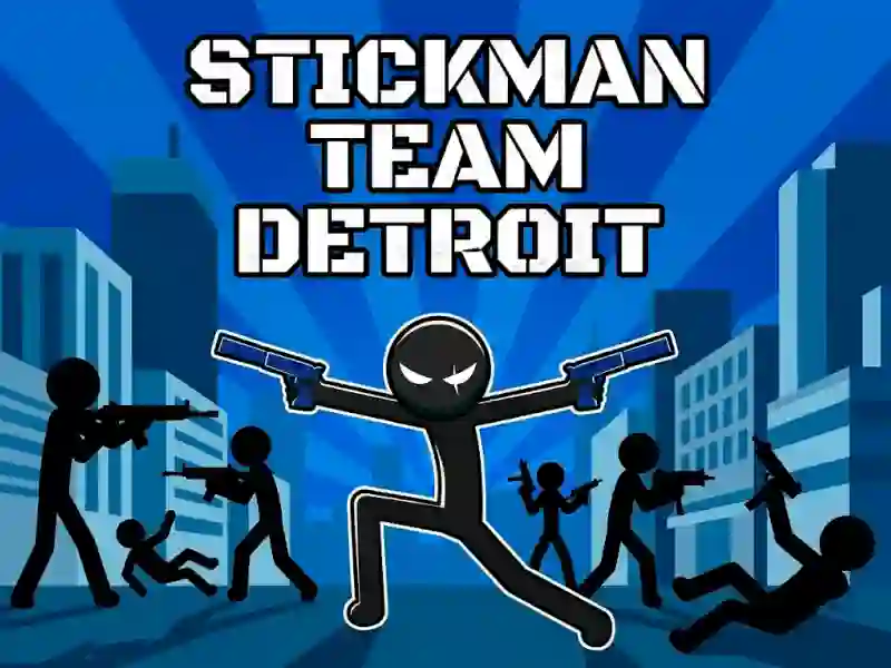 Гульня Stickman Team Detroit онлайн