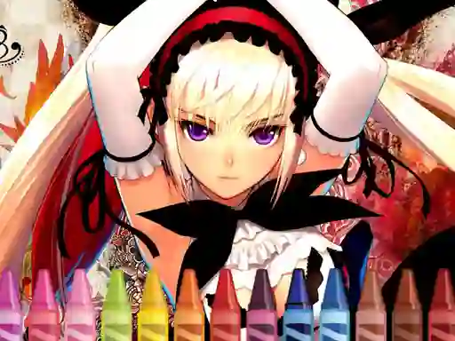 Гульня 4GameGround Anime Manga Coloring онлайн