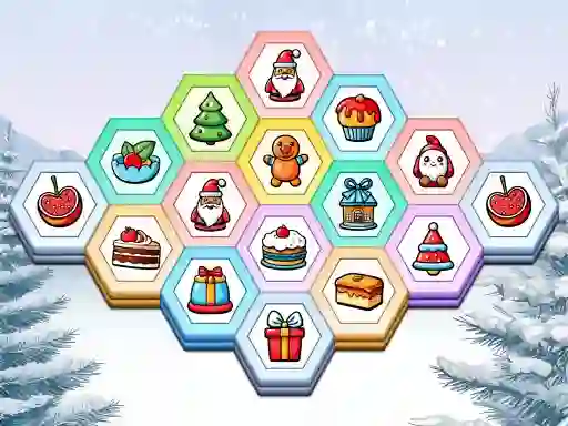 Гульня Holiday Hex Sort онлайн